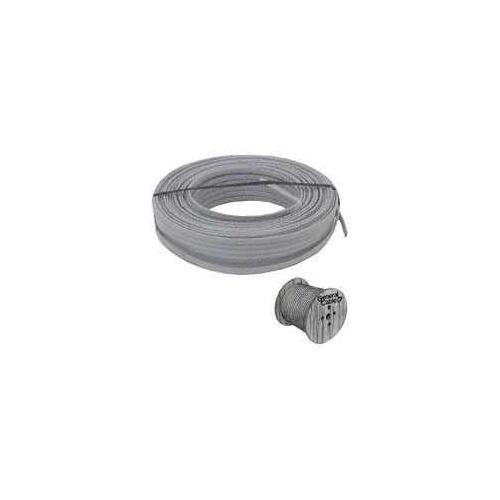 Building Wire, #14 AWG Wire, 2 -Conductor, 1000 ft L, Copper Conductor, PVC Insulation Gray