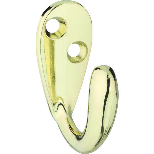 SPB1425 Robe Hook, Zinc, Polished Brass