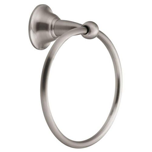 Sage Towel Ring Brushed Nickel Finish