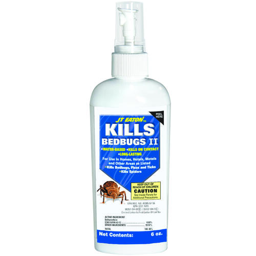 JT Eaton 207-W6Z Bed Bug Insecticide, Liquid, Spray Application, 6 oz Bottle