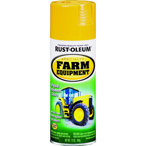 Rust-Oleum 280140-XCP6 Farm & Implement Specialty Indoor and Outdoor Gloss Caterpillar Yellow 12 oz Caterpillar Yellow - pack of 6