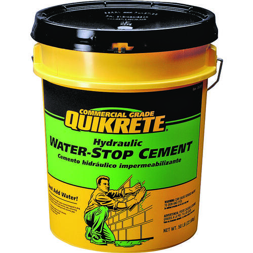 Hydraulic Water Stop Cement 50 lb Gray Gray