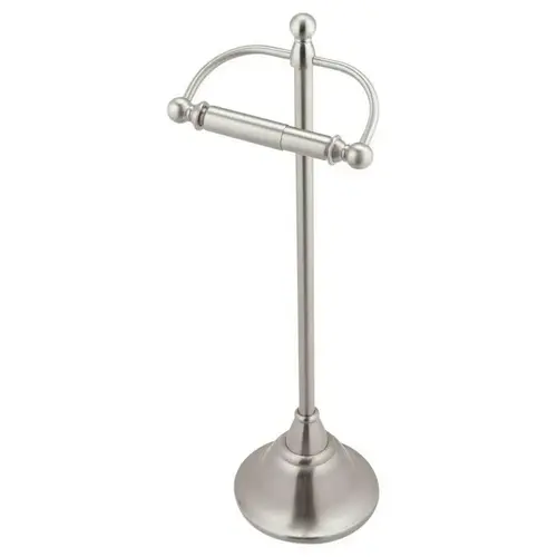 Sage Freestanding Paper Holder Brushed Nickel Finish