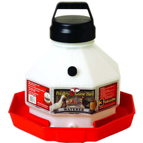 Little Giant PPF3-XCP2 Poultry Waterer, 3 gal Capacity, Plastic - pack of 2