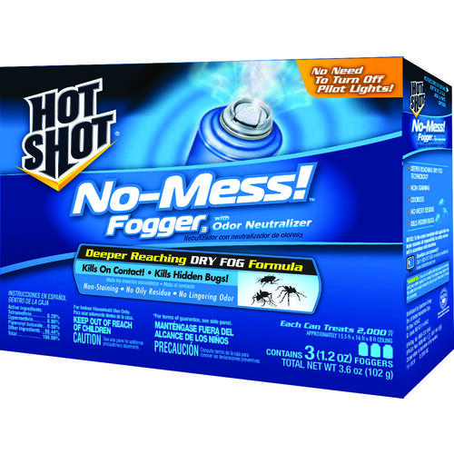 HOT SHOT HG20177 NoMess! Fogger with Odor Neutralizer, 2000 cuft