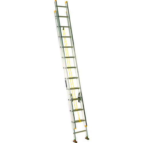 Extension Ladder, 286 in H Reach, 250 lb, 1-1/2 in D Step, Aluminum