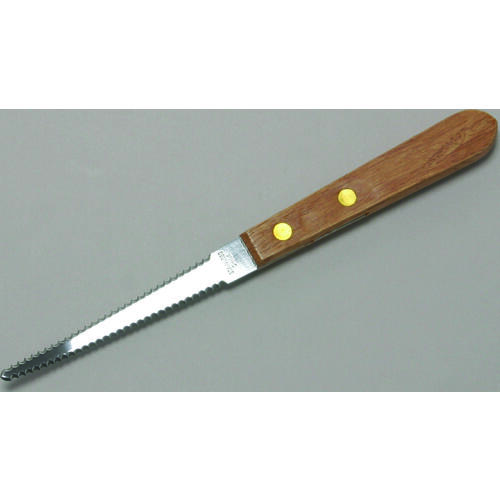 Grapefruit Knife, 3-1/2 in L Blade, Stainless Steel Blade, Wood Handle, Brown Handle