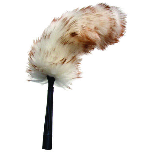 Wool Duster, Lambs Wool Head, 8 in L Handle