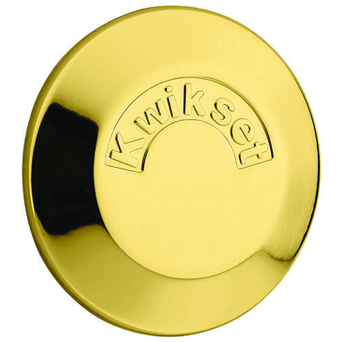 Kwikset 6673 Polished Brass Single Sided Deadbolt with Cover