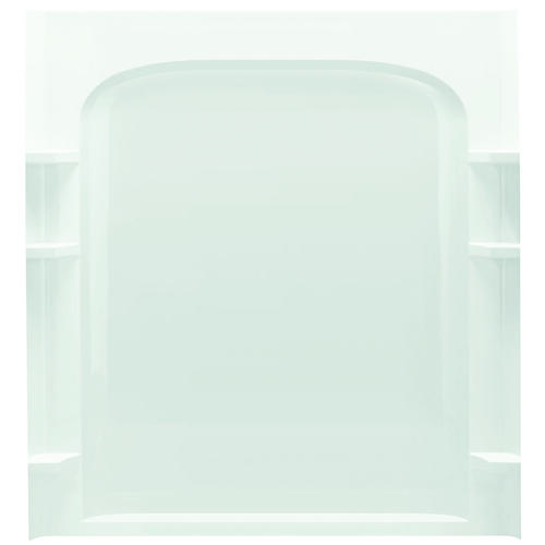 STERLING 72232100-0 Ensemble Shower Back Wall, 72-1/2 in L, 60 in W, Vikrell, High-Gloss, Alcove Installation, White