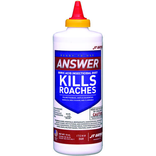 Answer Insecticidal Dust, Powder, 16 oz Bottle