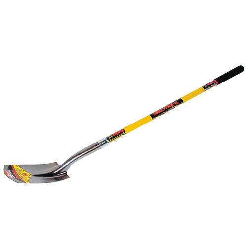 Structron 89185 S700 SpringFlex Trenching Shovel, 5 in W Blade, 14 ga Gauge, Steel Blade, Fiberglass Handle, Long Handle