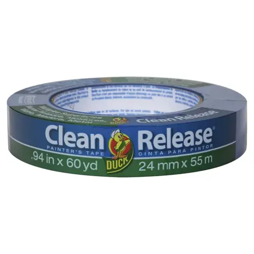 Clean Release Painter's Tape, 60 yd L, 0.94 in W, Blue