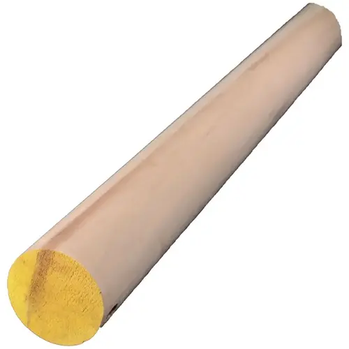 Dowel, 2 in Dia, 36 in L, Hardwood, Yellow - pack of 2