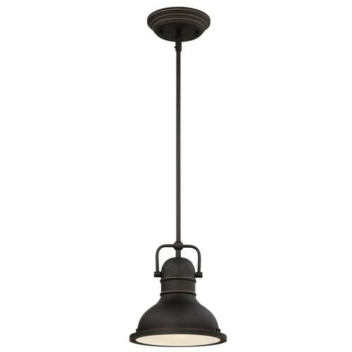 Westinghouse 63082A Mini Pendant Light, 120 V, 1-Lamp, LED Lamp, 800 Lumens Lumens, 3000 K Color Temp, Metal Fixture