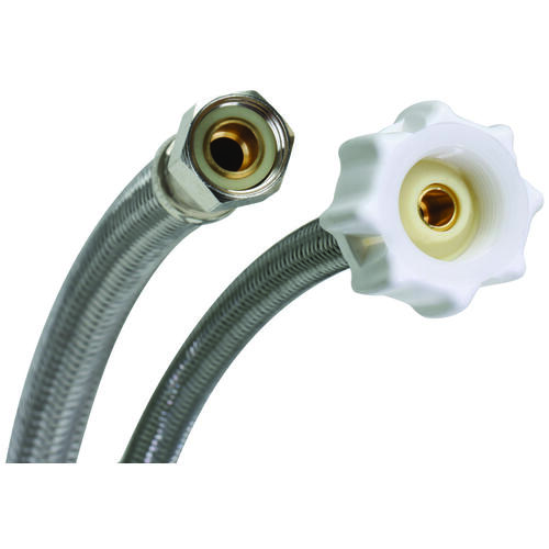 Fluidmaster B1T12CS Click Seal Series Toilet Connector, 3/8 in Inlet, Compression Inlet, 7/8 in Outlet, Ballcock Outlet
