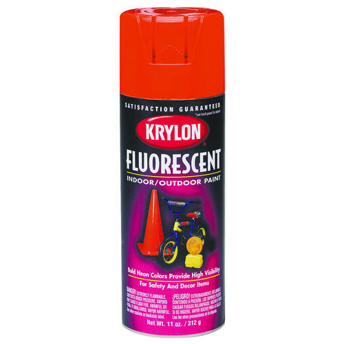 KRYLON K03105007 Fluorescent Paint, Gloss, Cerise, 11 oz, Can