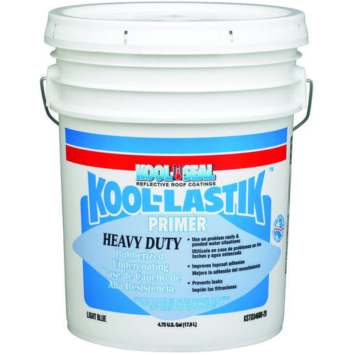 KOOL SEAL KS0034600-20 Roof Primer And Undercoat, Light Blue, 5 Gal, Liquid