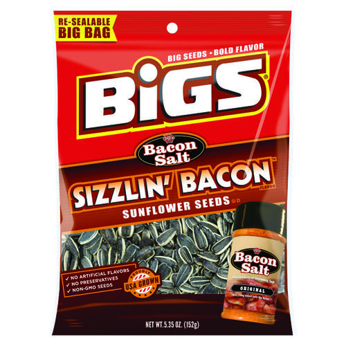 BIGS 500917 TFL55003 Sunflower Seed, Sizzlin' Bacon Flavor, 5.35 oz