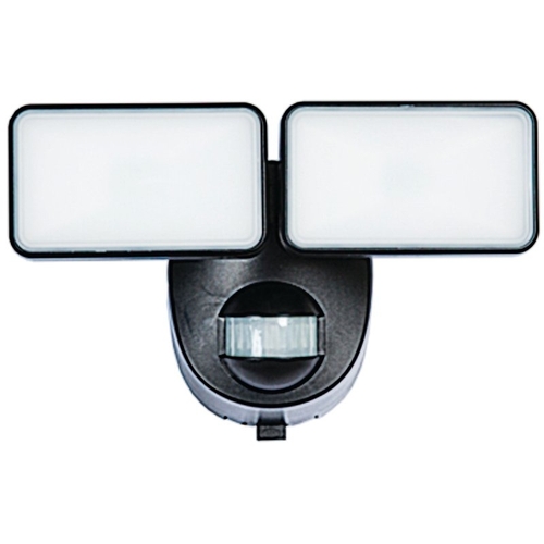 Motion Activated Security Light, 120 V, 2-Lamp, LED Lamp, 400 Lumens Lumens, 5000 K Color Temp