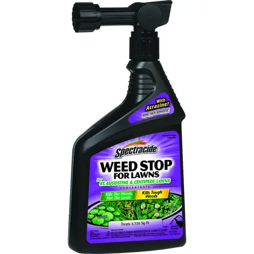 WEED STOP Weed Killer, Liquid, Spray Application, 32 oz Light Tan