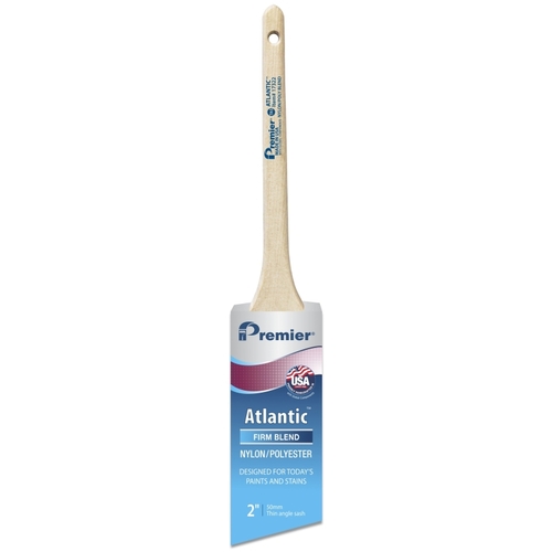 Atlantic Paint Brush, 2 in W, 2-7/16 in L Bristle, Nylon/Polyester Bristle