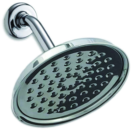Shower Head, 2 gpm, 1-Spray Function, Chrome, 7 in Dia