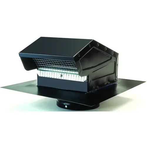 Master Flow GNV4BL Goose Neck Ventilator, Black, Galvanized