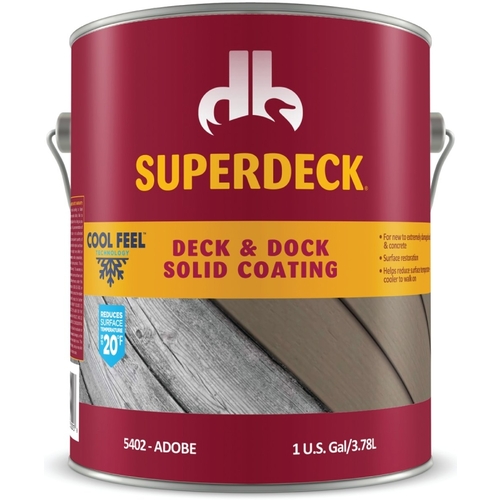 Duckback SC0054024-16-XCP4 Deck and Dock Stain, Adobe, Liquid, 1 gal ...