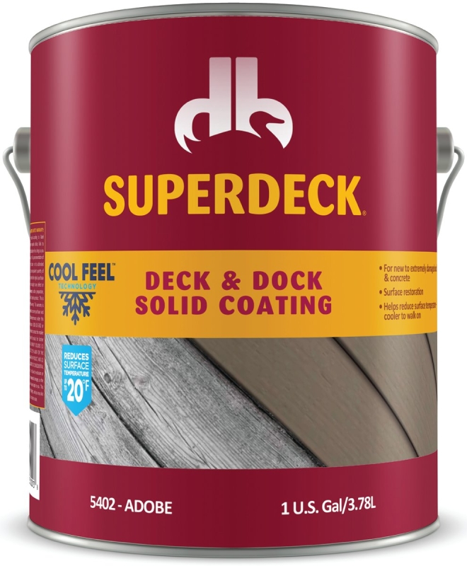 Duckback SC0054024-16 Deck and Dock Stain, Adobe, Liquid, 1 gal, Pail