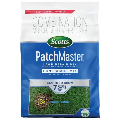 PatchMaster Lawn Repair Sun Plus Shade Mix, 10 lb Bag Brown