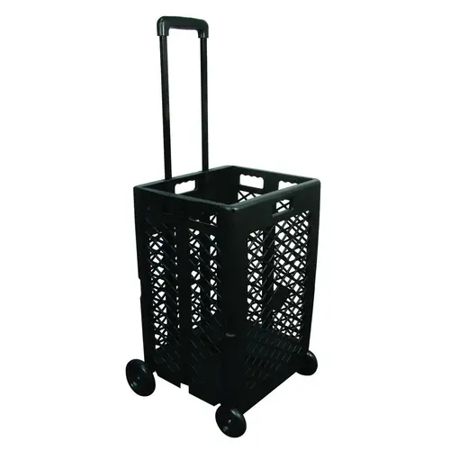 Olympia Tools 85-404 PACK-N-ROLL Series Mesh Rolling Cart, 55 lb, 13 in OAW, 25 in OAH, 17 in OAD, Plastic