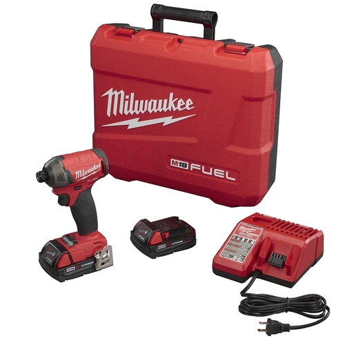 Milwaukee 2760-22 Hydraulic Driver Kit, Battery Included, 18 V, 5 Ah, 1/4 in Drive, Hex Drive, 0 to 4000 ipm