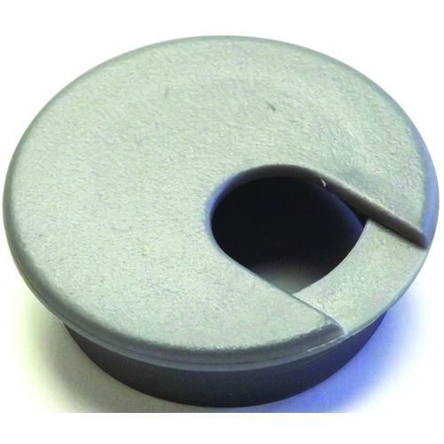 Jandorf 61617 Desk Grommet, 2 in Dia Cable, Polystyrene, Silver
