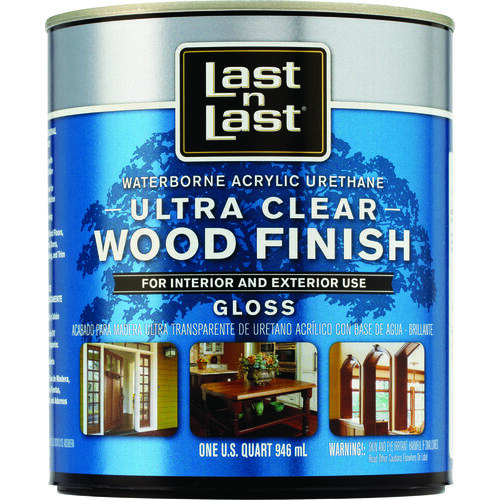 Ultra Clear Wood Finish, Gloss, Liquid, Ultra Clear, 1 qt, Can - pack of 6