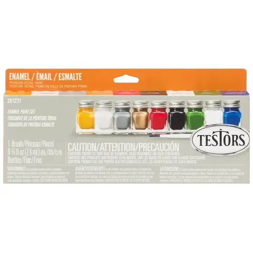 Enamel Paint Set, 0.25 oz, Bottle - pack of 54