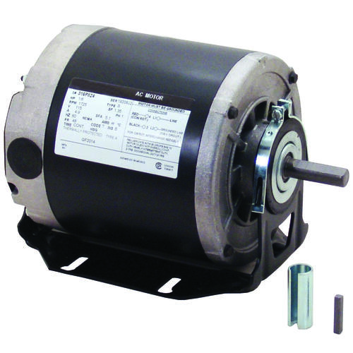 Century GF2024 Electric Motor, 0.25 hp, 1-Phase, 115 V, 1/2 in Dia x 1-1/2 in L Shaft, Sleeve Bearing