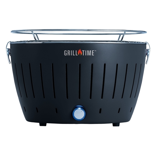 Grill Time UPG-G-13 TAILGATER GT Charcoal Grill, Anthracite Gray, Steel Body