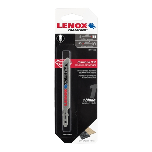 Lenox 1991606 Diamond Jig Saw Blade, 3/8 in W, 3-1/2 in L