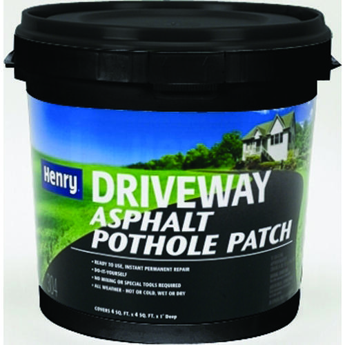 HENRY HE304044-XCP4 HE304 Series Driveway Pothole Patch, Solid, Black, Petroleum Distillates, 1 gal Jug - pack of 4
