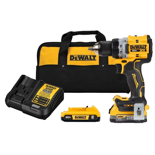DEWALT DCD800D1E1 XR Series Drill Driver Kit, Battery Included, 20 V, 2