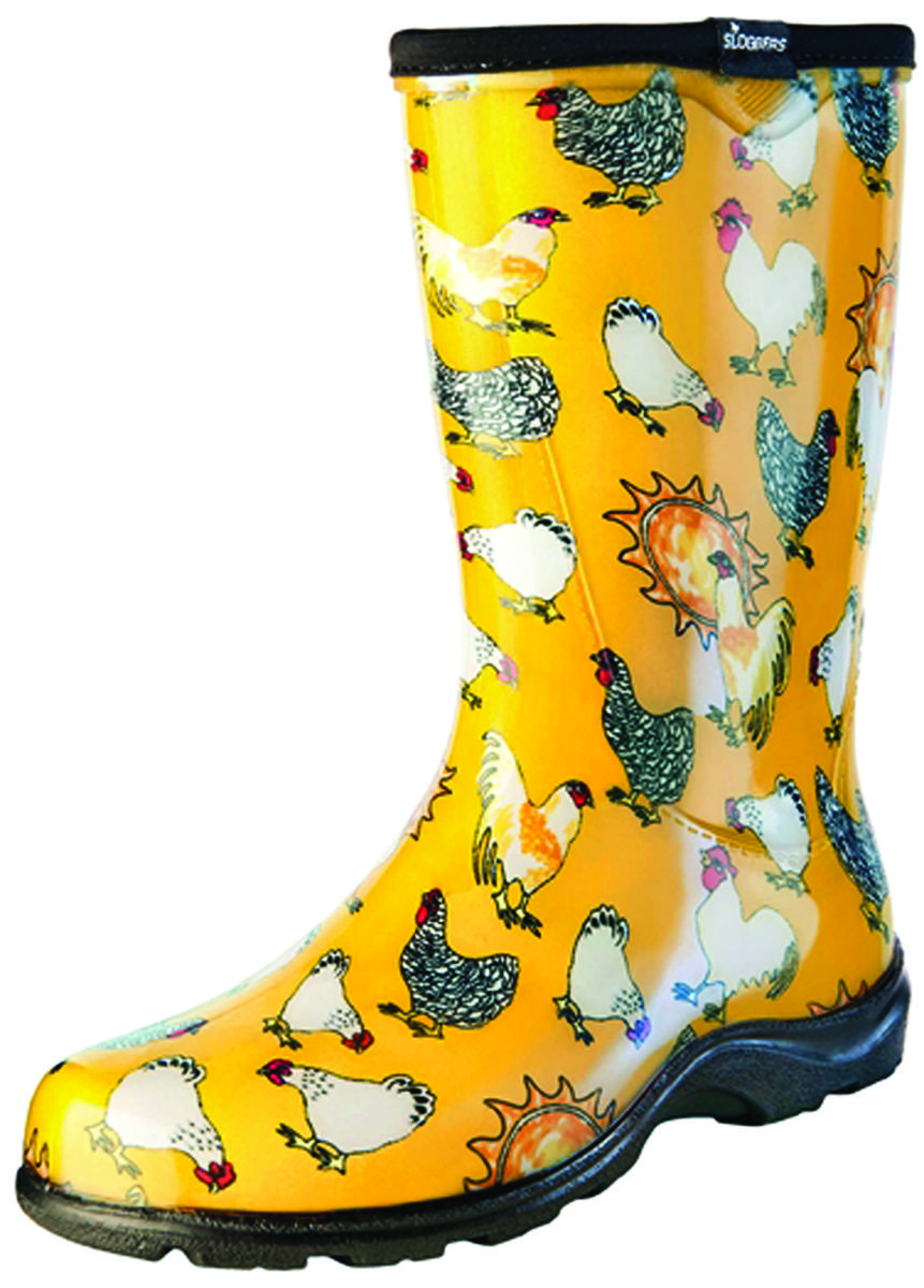 Sloggers 5016CDY06 5016CDY-06 Rain and Garden Boots, 6 in, Chicken, Daffodil Yellow