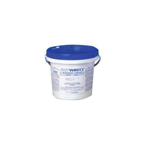 Norweco FSB50009 Wastewater Disinfectant Tab, Solid, Blue/White, Slight Chlorine, 10 lb
