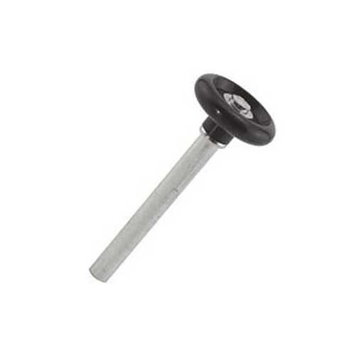 Door Roller, 1-7/8 in Dia Roller, 7/16 in W Roller, Nylon, Black, 1-Roller