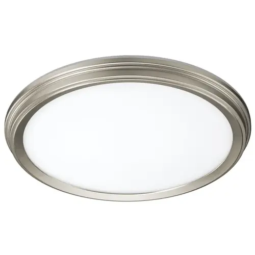 ETi 56572114 Flushmount with Color Preference and Nightlight, 120 V, 14 W, Integrated LED Lamp, 900 Lumens Brushed Nickel