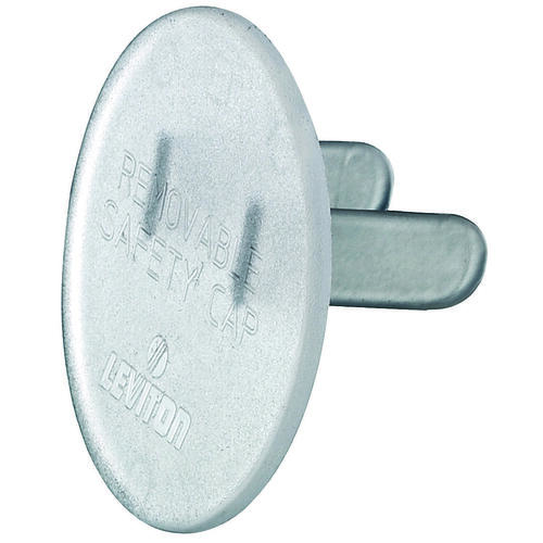 Leviton C20-12777-000 Safety Outlet Cap, Electrical, Plastic, Clear, For: Straight Blade Wiring Devices - pack of 12