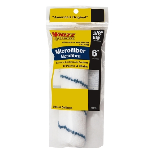 Whizz 70015 Xtrasorb Jumbo Roller, 3/8 in Thick Nap, 6 in L, Microfiber Cover
