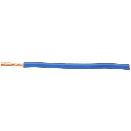 Primary Wire, 16 AWG Wire, 60 V, Copper Conductor, Blue Sheath, 100 ft L