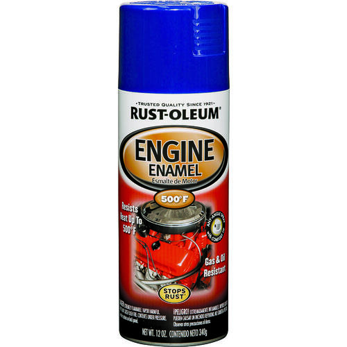 AUTOMOTIVE Engine Enamel Spray Paint, Ford Blue, 12 oz, Aerosol Can