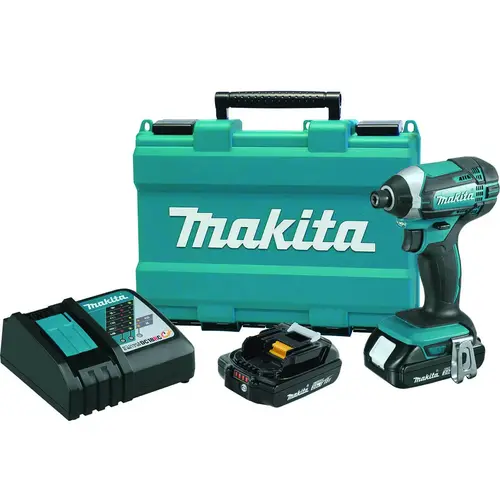 XDT11R Impact Driver Kit, Battery Included, 18 V, 2 Ah, 1/4 in Drive, Hex Drive, 3500 ipm